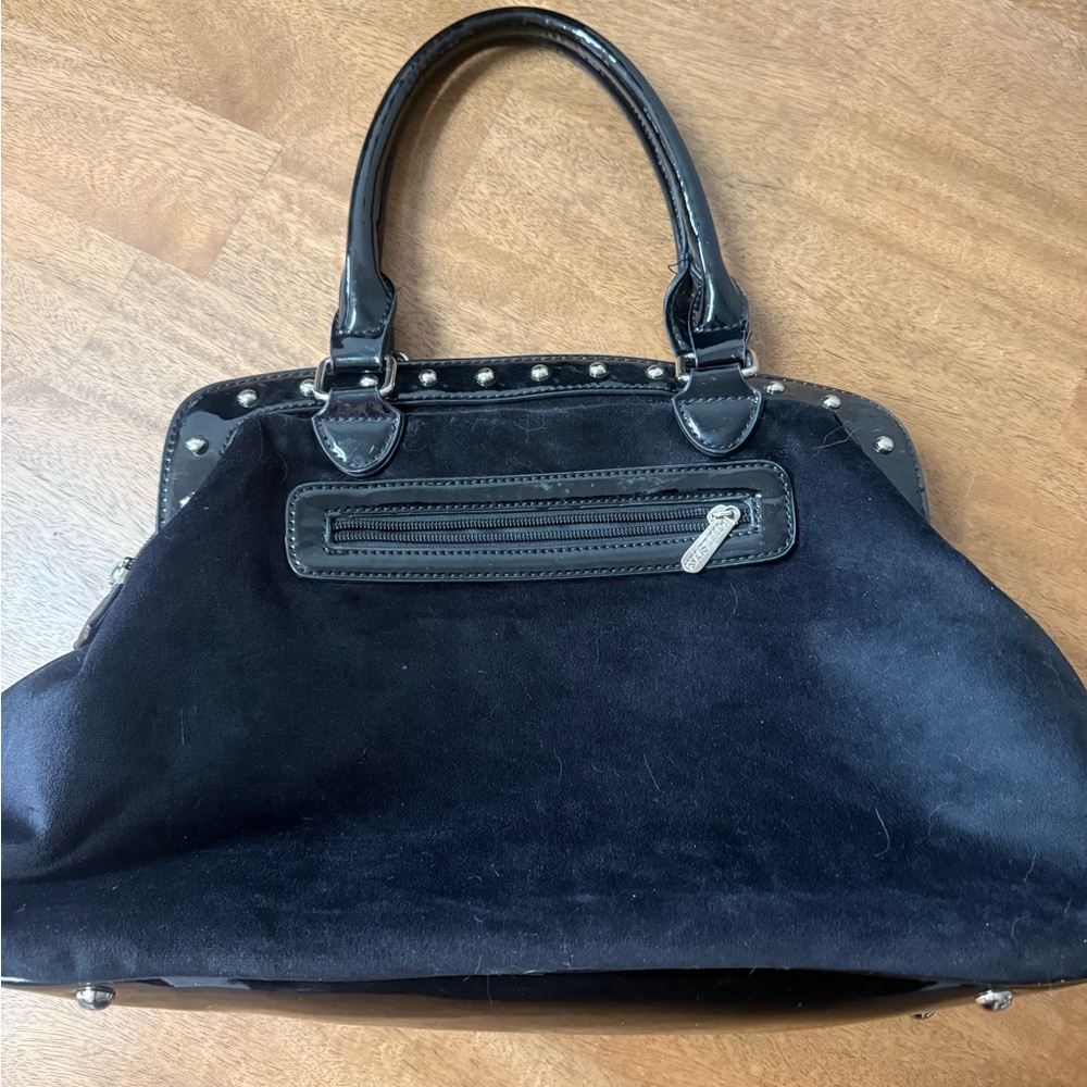 Killstar Black Studded Shoulder Bag with Metallic Emblem - Picture 2 of 4